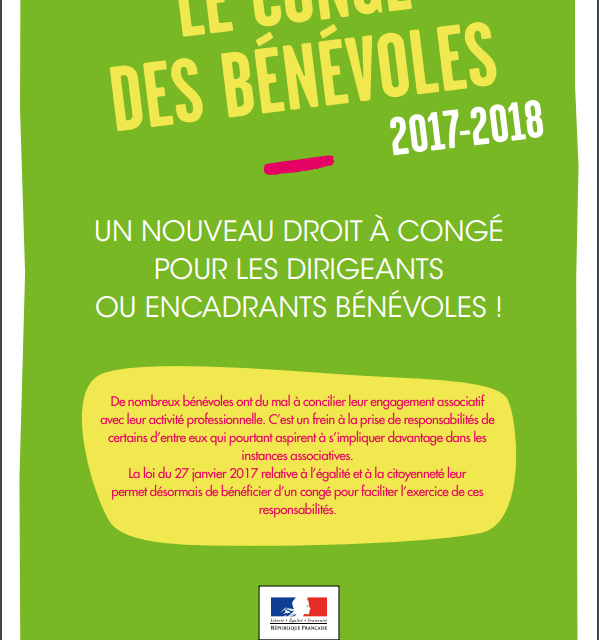 Les congés d’engagement bénévoles