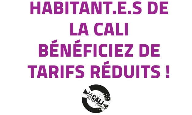 Des tarifs réduits pour les habitant.e.s de la CALI ce trimestre !