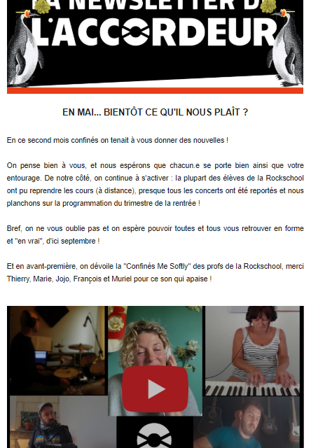 [ NEWSLETTER ] EN MAI… BIENTÔT CE QU’IL NOUS PLAÎT ?