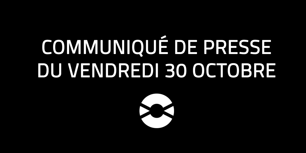 Communiqué du 30 octobre 2020