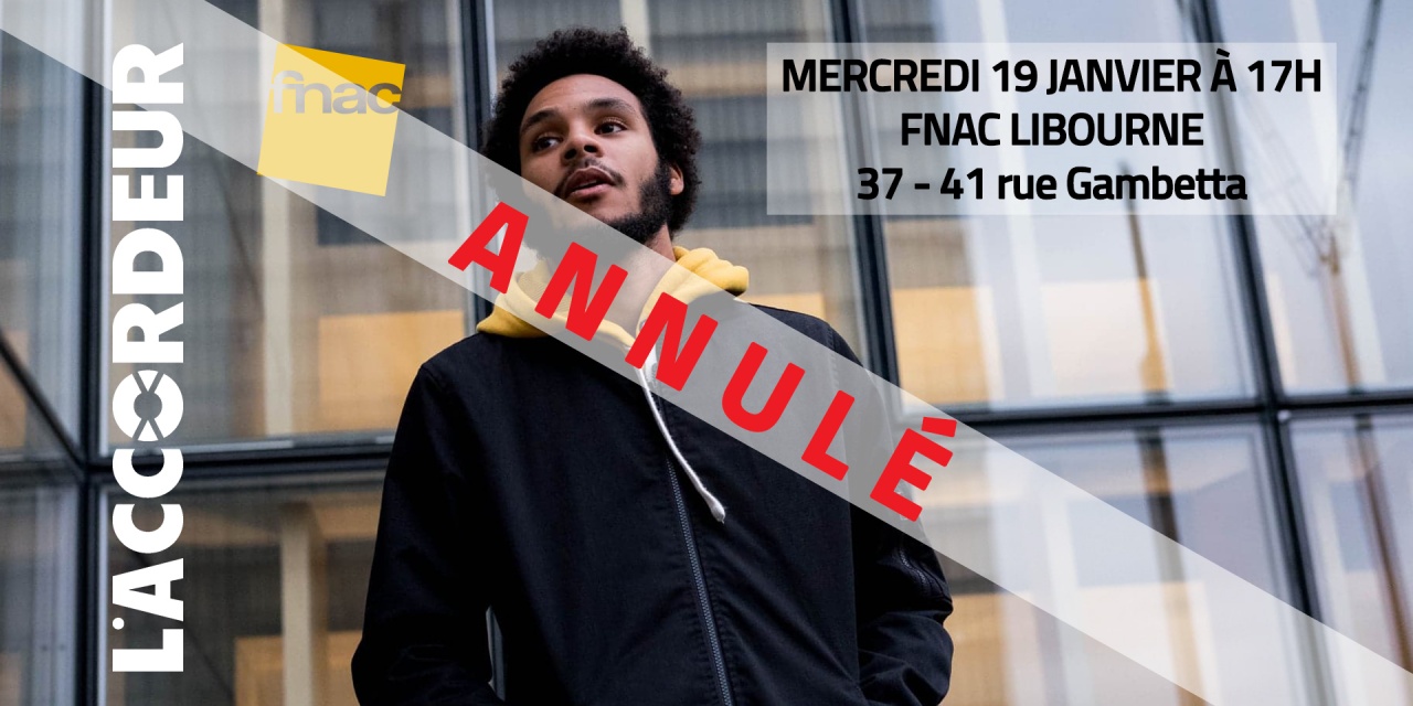 [ANNULÉ] Yudimah en showcase à la FNAC de Libourne le 19 janvier !