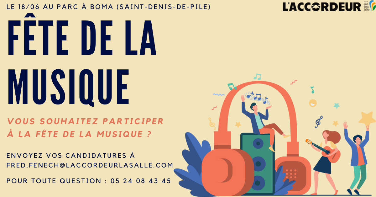 [ APPEL A PARTICIPATION – FÊTE DE LA MUSIQUE ]