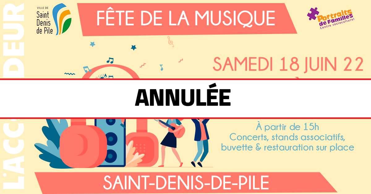 Annulation de la fête de la musique Dyonisienne