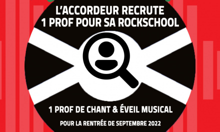 L’Accordeur recrute un.e prof de chant & éveil musical