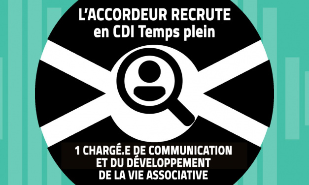 L’Accordeur recrute une personne en charge de la communication et du développement de la vie associative