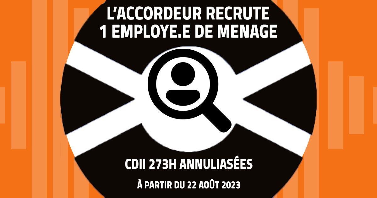 L’Accordeur recrute un.e employé.e de ménage